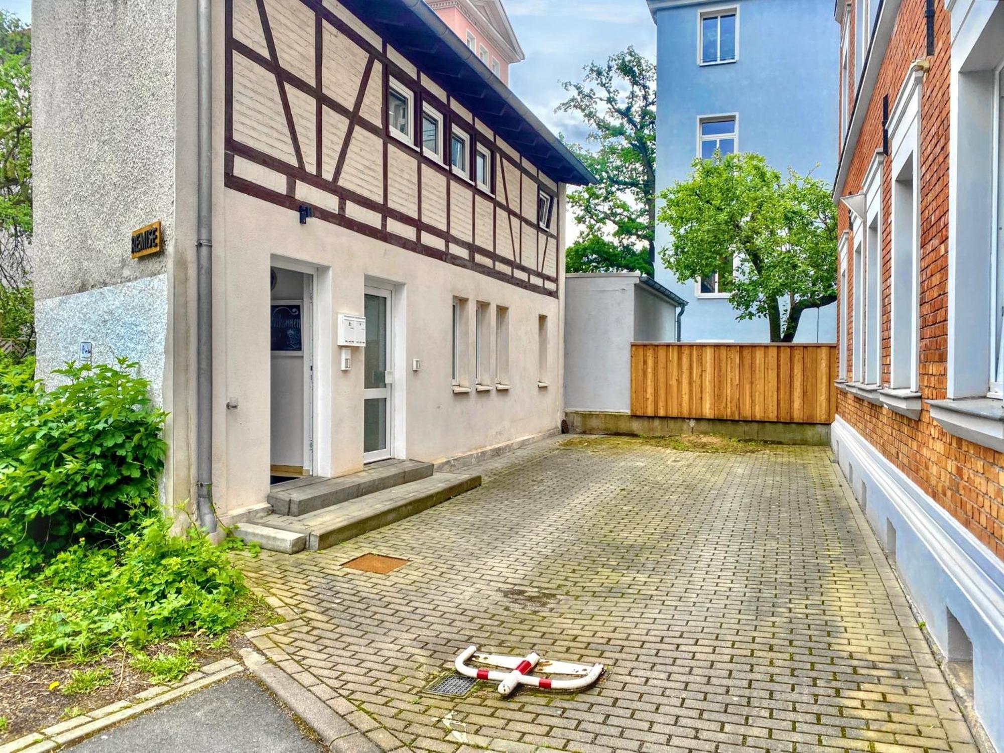 Die Remise Mit Kostenlosem Parkplatz Direkt Vor Der Tuer Erfurt Exteriér fotografie
